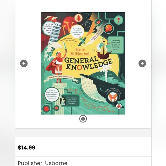 🌸 3/$25 🌸  Usborne Big Picture Book General Knowledge - Picture 2 of 2
